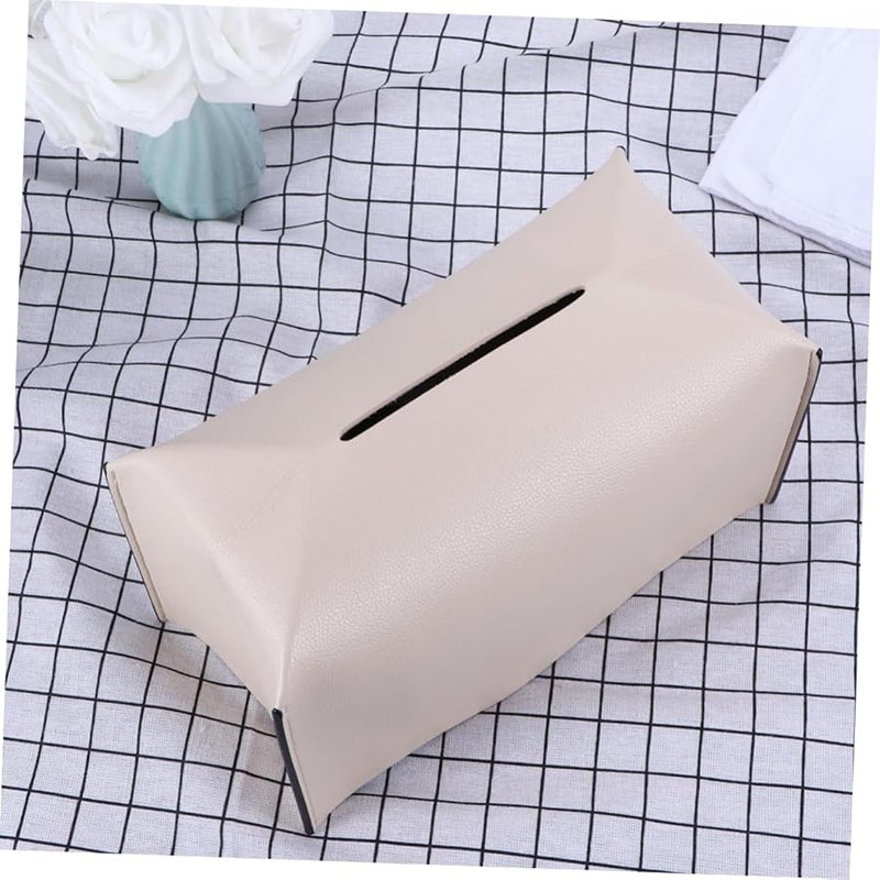 Pu Leather Tissue Box Holder Multi Purpose Storage Case For Home Car Office - Image 5